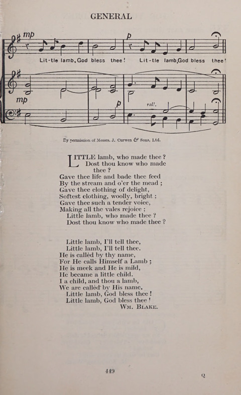 The Church and School Hymnal page 449