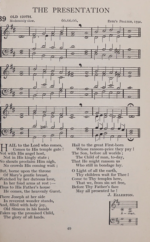 The Church and School Hymnal page 49