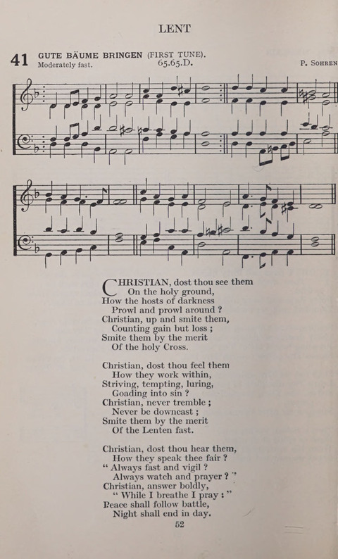 The Church and School Hymnal page 52