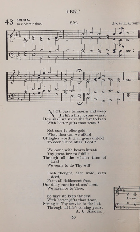 The Church and School Hymnal page 56