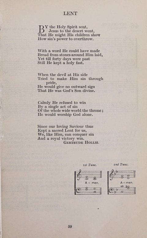 The Church and School Hymnal page 59