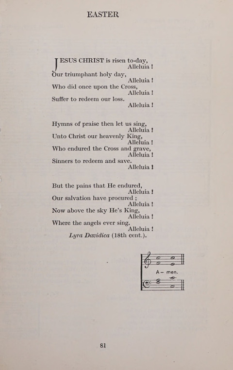 The Church and School Hymnal page 81