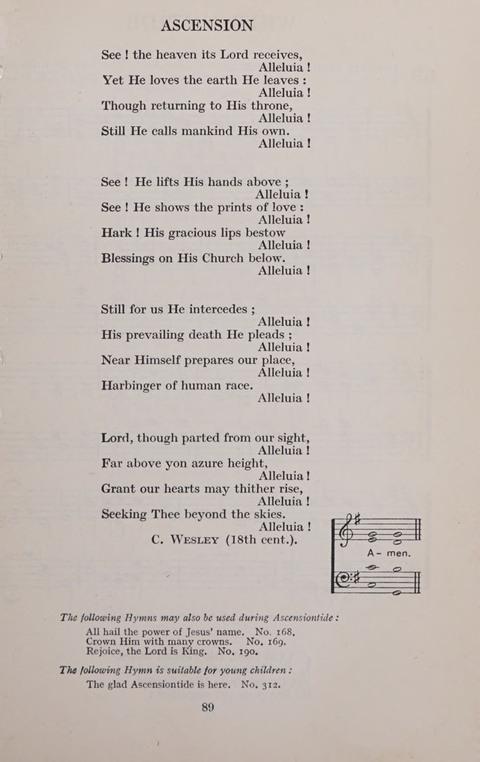 The Church and School Hymnal page 89