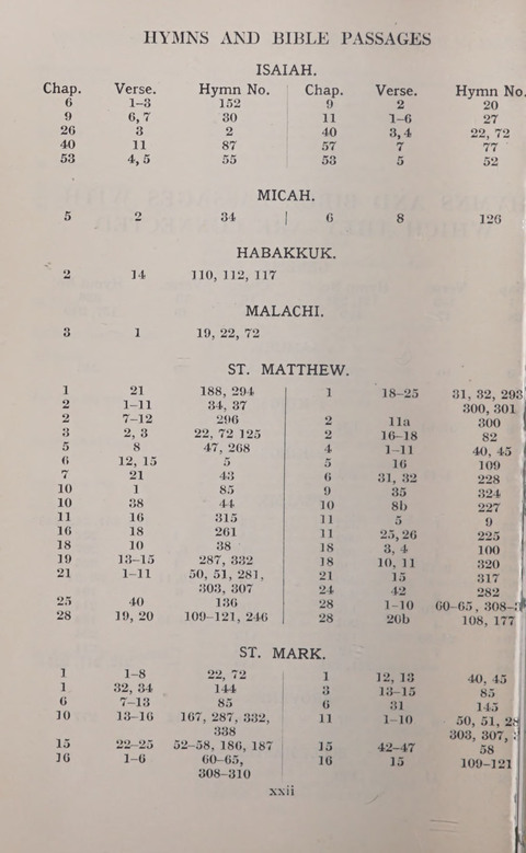 The Church and School Hymnal page xxvii