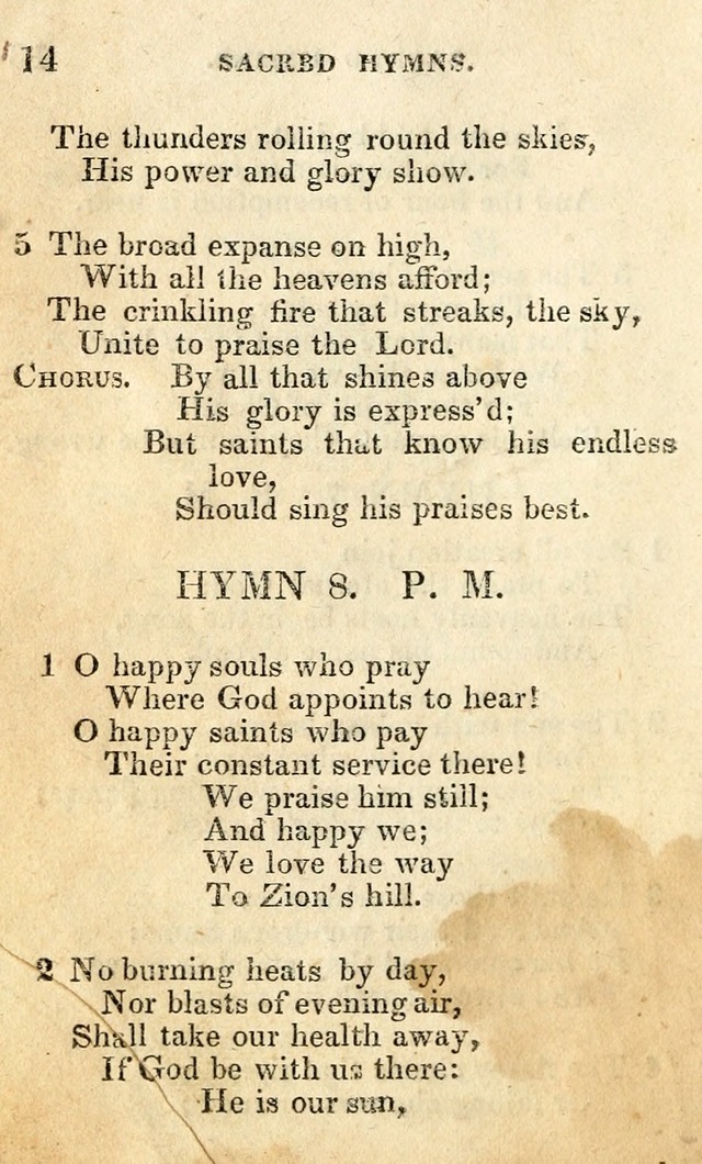 A Collection of Sacred Hymns, for the Church of the Latter Day Saints page 14