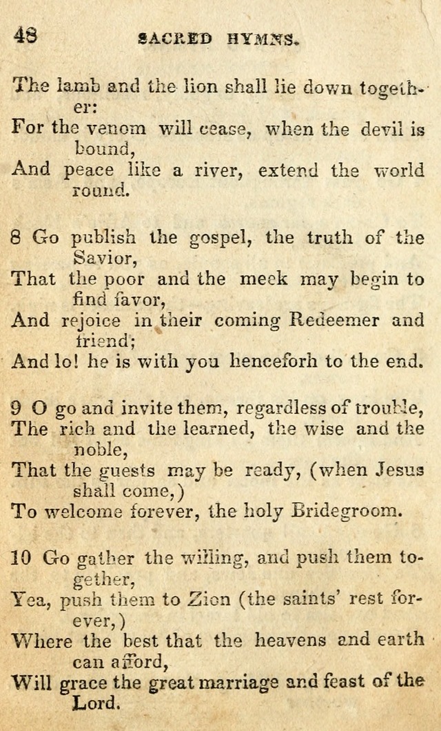 A Collection of Sacred Hymns, for the Church of the Latter Day Saints page 48