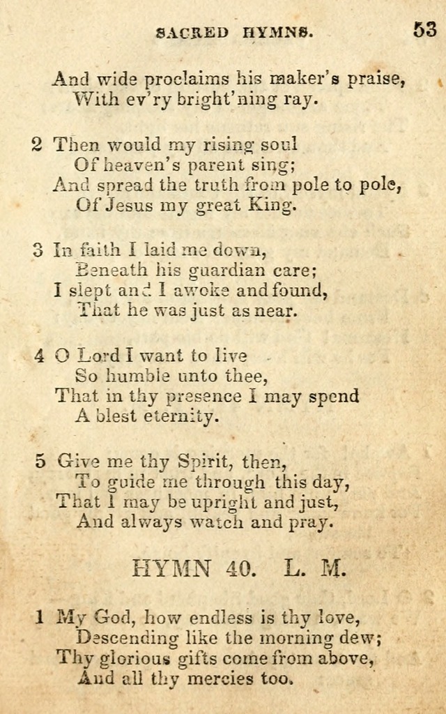 A Collection of Sacred Hymns, for the Church of the Latter Day Saints page 53