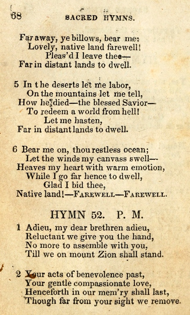 A Collection of Sacred Hymns, for the Church of the Latter Day Saints page 68