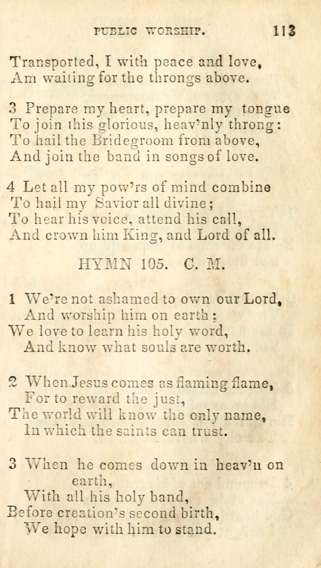 A Collection of Sacred Hymns, for the Church of Jesus Christ of Latter Day Saints page 115