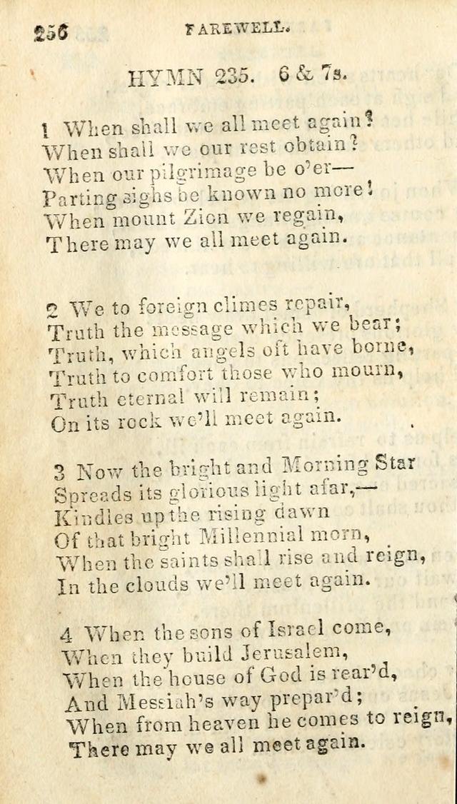 A Collection of Sacred Hymns, for the Church of Jesus Christ of Latter Day Saints page 258