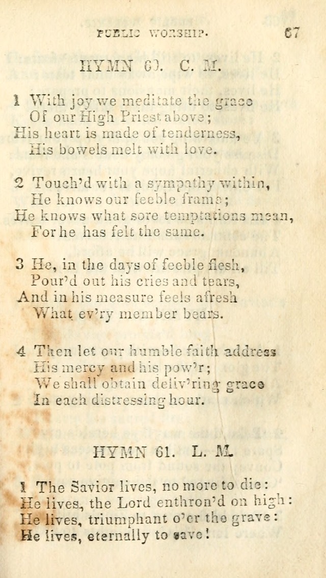 A Collection of Sacred Hymns, for the Church of Jesus Christ of Latter Day Saints page 69