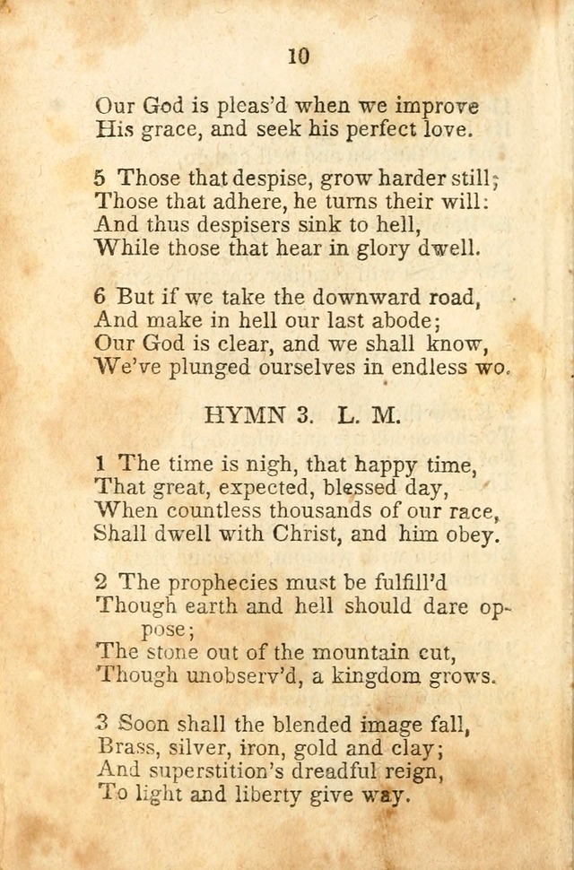 A Collection of Sacred Hymns for the Church of Jesus Christ of Latter-Day  Saints page 11