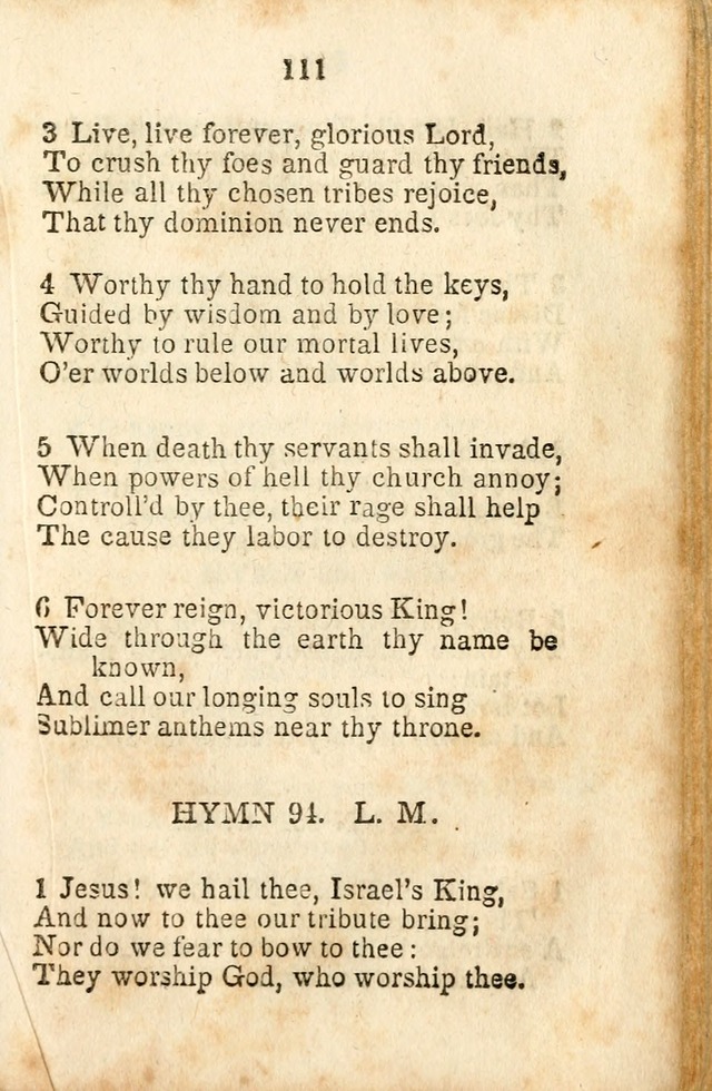 A Collection of Sacred Hymns for the Church of Jesus Christ of Latter-Day  Saints page 112