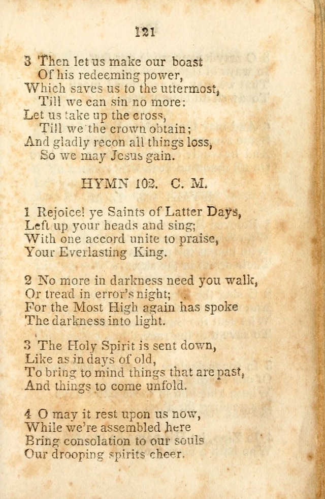 A Collection of Sacred Hymns for the Church of Jesus Christ of Latter-Day  Saints page 122