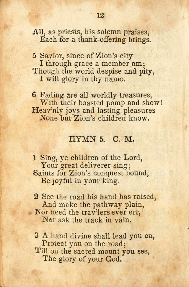 A Collection of Sacred Hymns for the Church of Jesus Christ of Latter-Day  Saints page 13