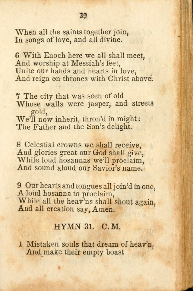 A Collection of Sacred Hymns for the Church of Jesus Christ of Latter-Day  Saints page 40