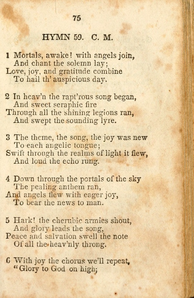 A Collection of Sacred Hymns for the Church of Jesus Christ of Latter-Day  Saints page 76