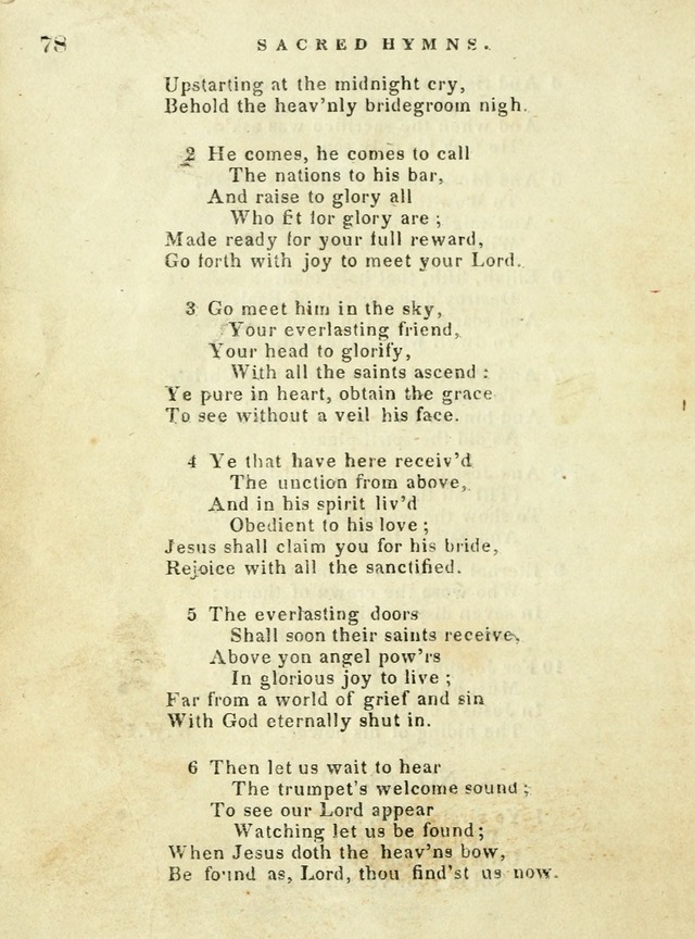 A Collection of Sacred Hymns for the use of the Latter-Day Saints page 78