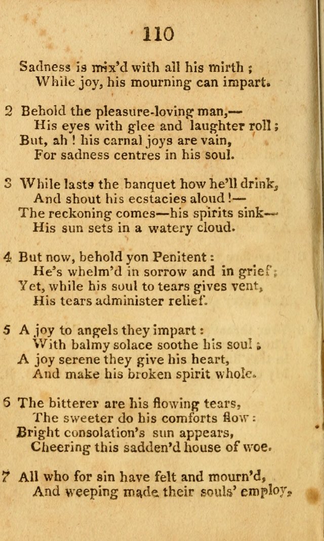 A Choice Selection of Hymns and Spiritual Songs: designed for the use of  the pious page 112