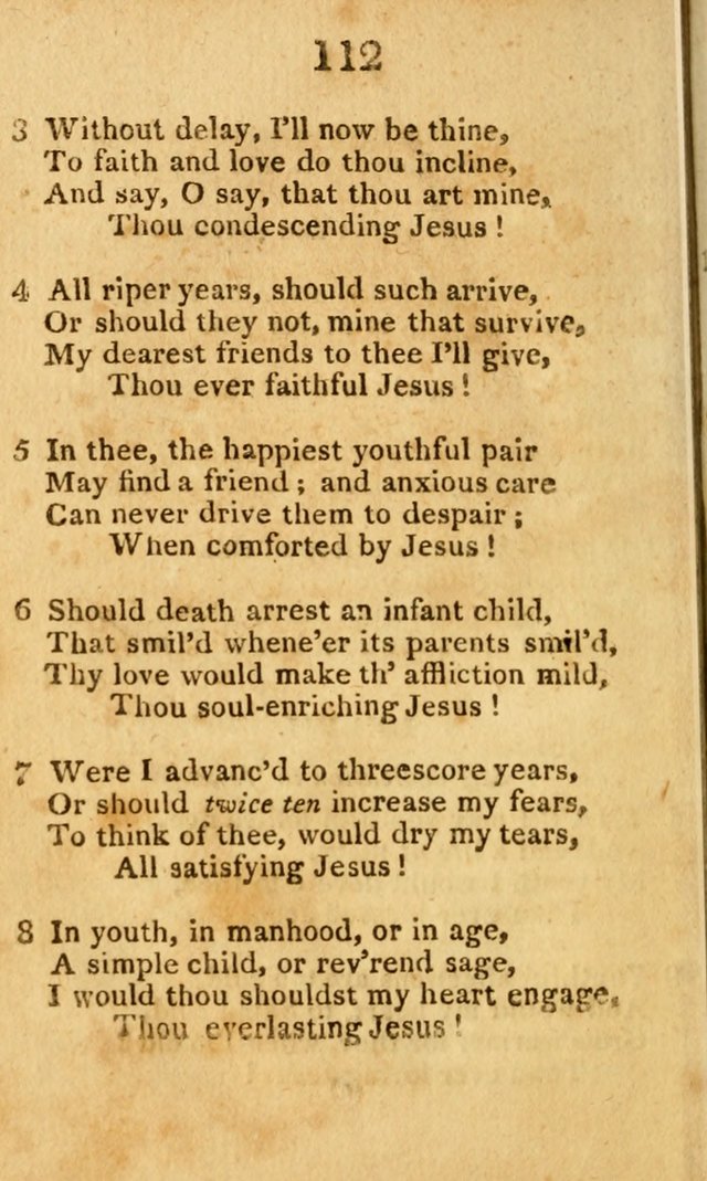 A Choice Selection of Hymns and Spiritual Songs: designed for the use of  the pious page 114