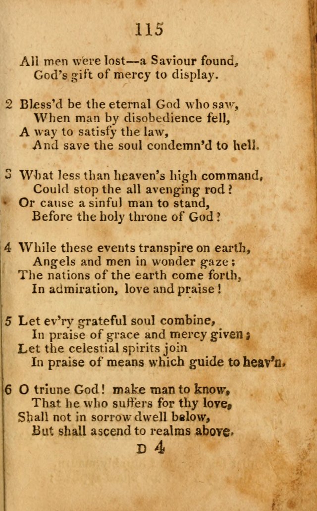 A Choice Selection of Hymns and Spiritual Songs: designed for the use of  the pious page 117