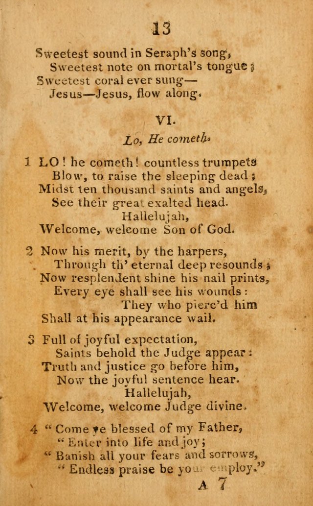 A Choice Selection of Hymns and Spiritual Songs: designed for the use of  the pious page 13