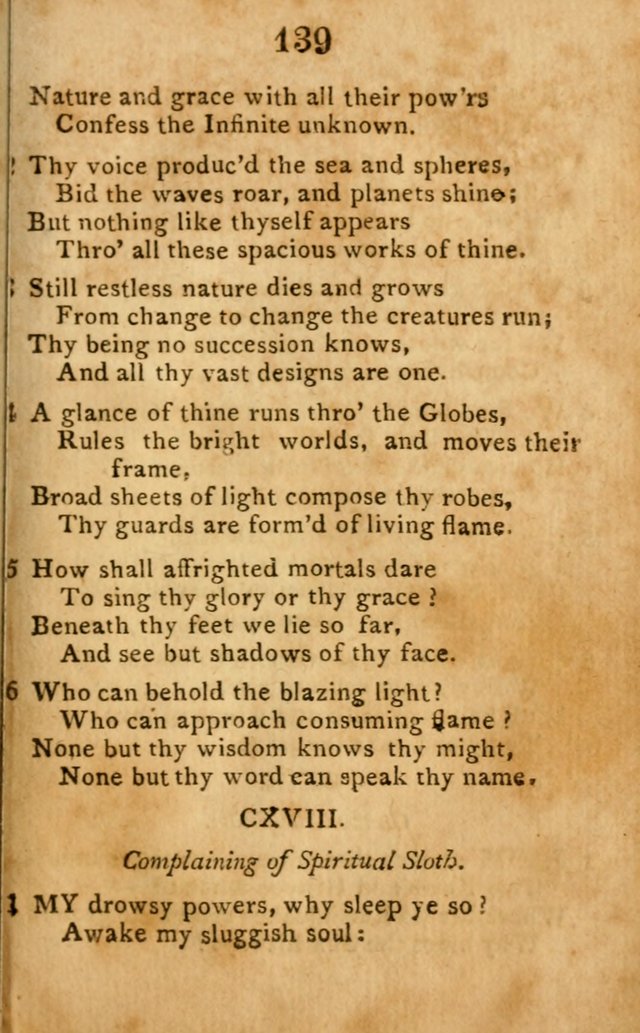 A Choice Selection of Hymns and Spiritual Songs: designed for the use of  the pious page 141