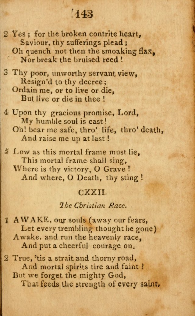 A Choice Selection of Hymns and Spiritual Songs: designed for the use of  the pious page 145