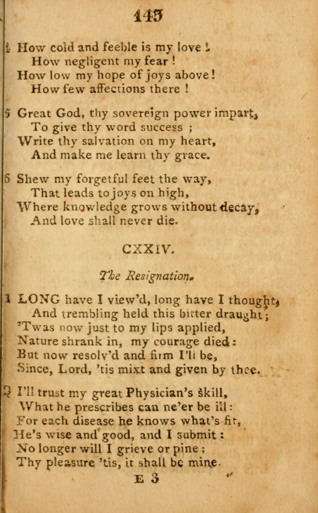 A Choice Selection of Hymns and Spiritual Songs: designed for the use of  the pious page 147