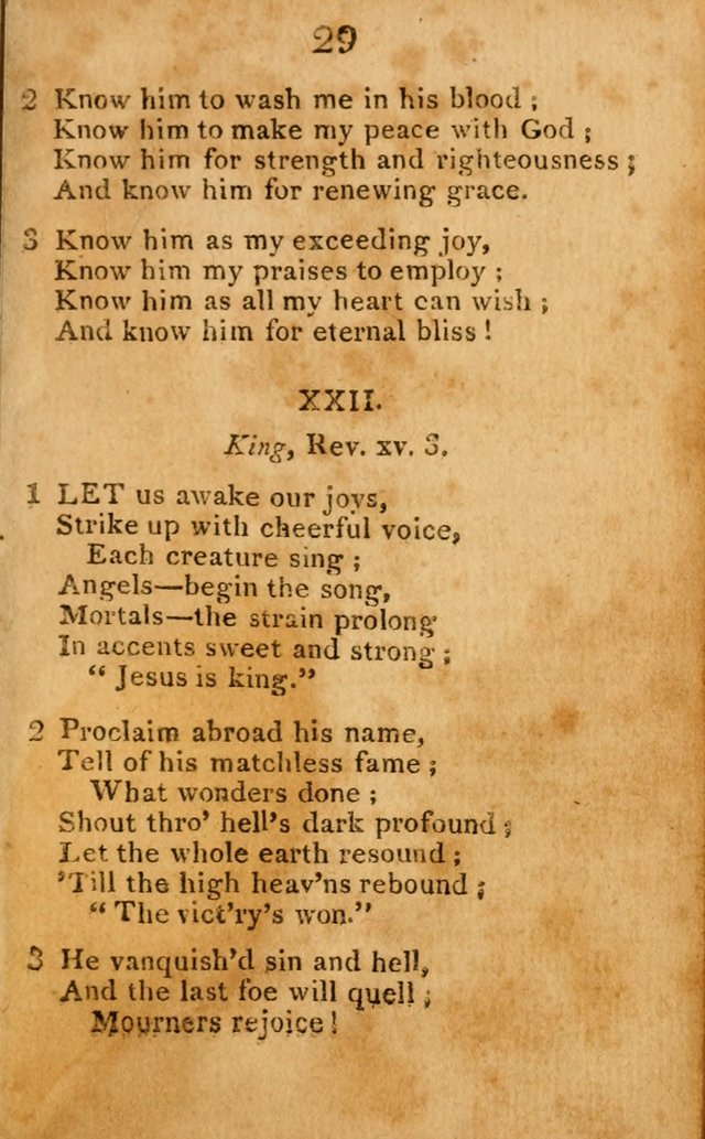 A Choice Selection of Hymns and Spiritual Songs: designed for the use of  the pious page 29