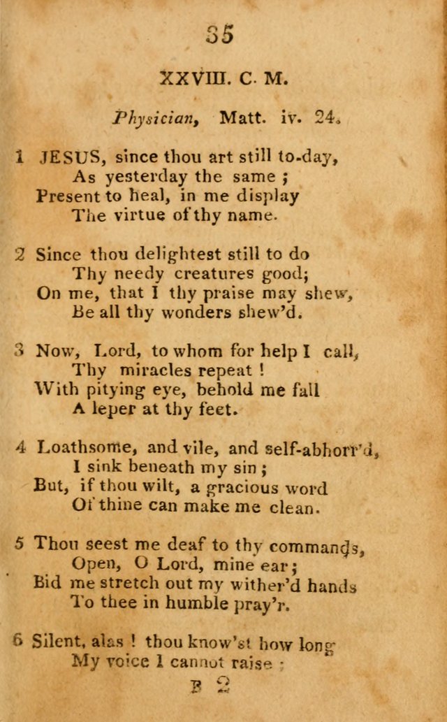 A Choice Selection of Hymns and Spiritual Songs: designed for the use of  the pious page 37