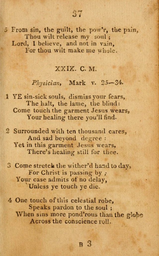 A Choice Selection of Hymns and Spiritual Songs: designed for the use of  the pious page 39