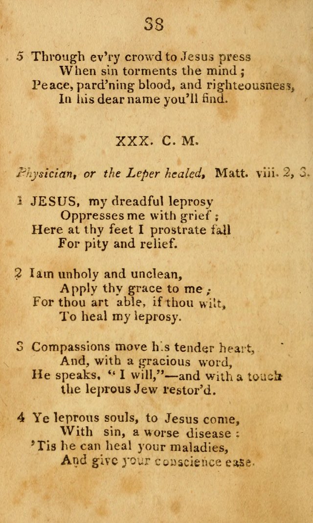 A Choice Selection of Hymns and Spiritual Songs: designed for the use of  the pious page 40