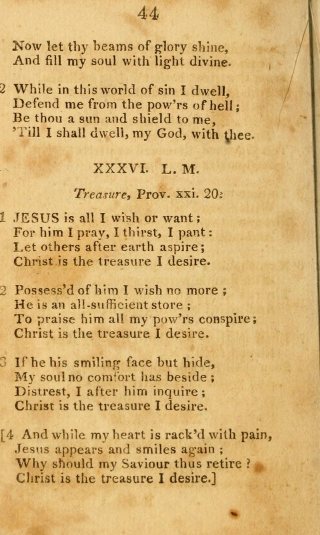 A Choice Selection of Hymns and Spiritual Songs: designed for the use of  the pious page 46