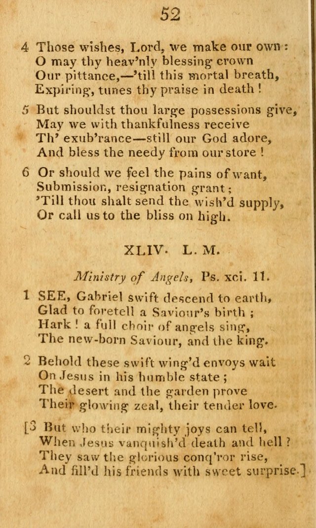 A Choice Selection of Hymns and Spiritual Songs: designed for the use of  the pious page 54