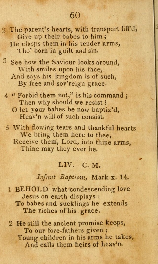 A Choice Selection of Hymns and Spiritual Songs: designed for the use of  the pious page 62