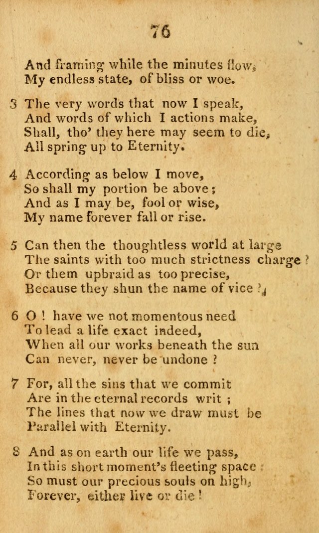 A Choice Selection of Hymns and Spiritual Songs: designed for the use of  the pious page 78