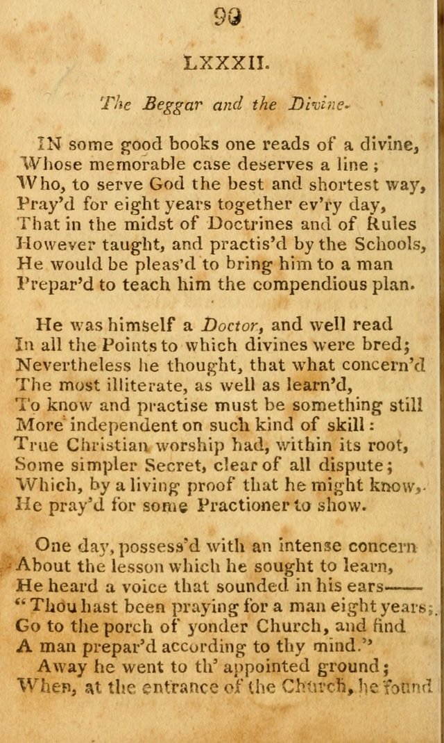 A Choice Selection of Hymns and Spiritual Songs: designed for the use of  the pious page 92