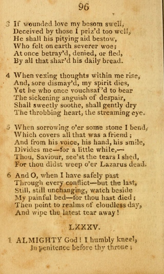 A Choice Selection of Hymns and Spiritual Songs: designed for the use of  the pious page 98