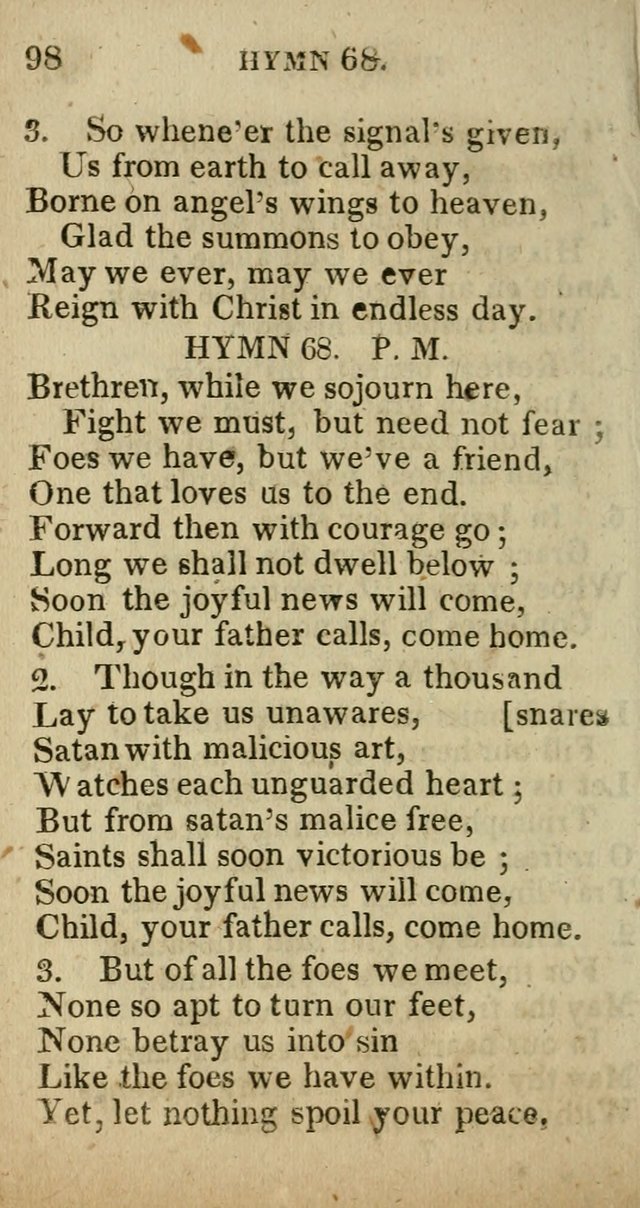 A Choice Selection of Hymns and Spiritual Songs, Designed to Aid in the Devotions of Prayer, Conference, and Camp-Meetings page 109