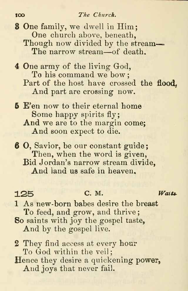 A Choice Selection of Hymns and Spiritual Songs for the use of the Baptist Church and all lovers of song page 103