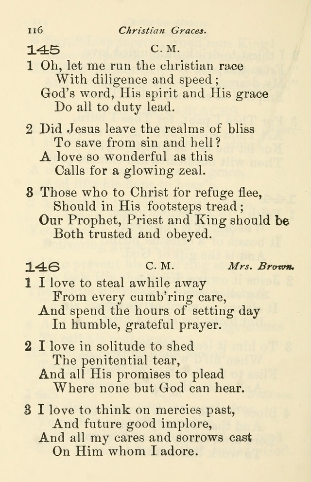 A Choice Selection of Hymns and Spiritual Songs for the use of the Baptist Church and all lovers of song page 119