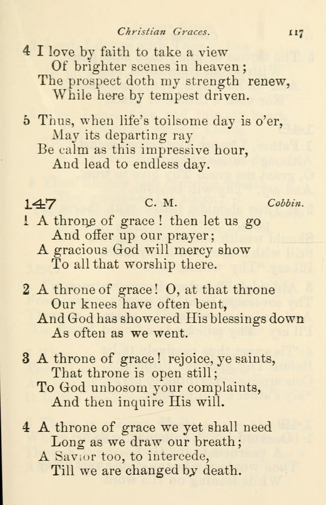 A Choice Selection of Hymns and Spiritual Songs for the use of the Baptist Church and all lovers of song page 120