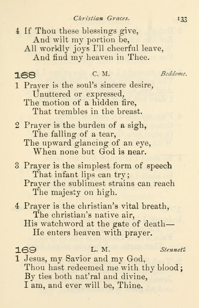 A Choice Selection of Hymns and Spiritual Songs for the use of the Baptist Church and all lovers of song page 136