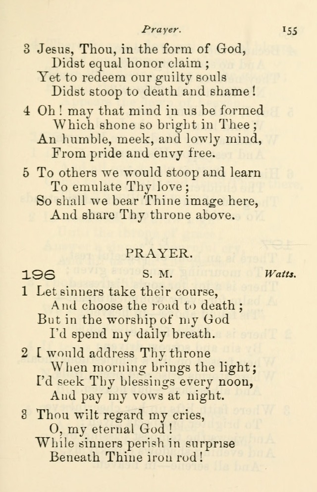 A Choice Selection of Hymns and Spiritual Songs for the use of the Baptist Church and all lovers of song page 158