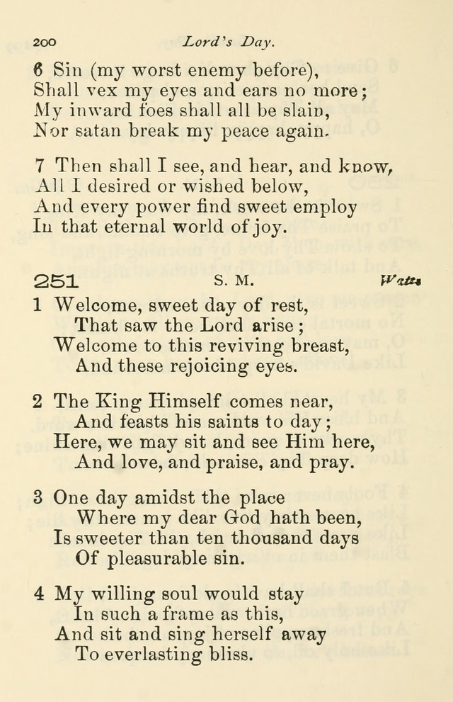 A Choice Selection of Hymns and Spiritual Songs for the use of the Baptist Church and all lovers of song page 203