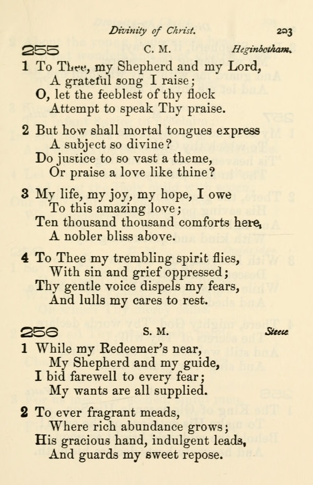 A Choice Selection of Hymns and Spiritual Songs for the use of the Baptist Church and all lovers of song page 206