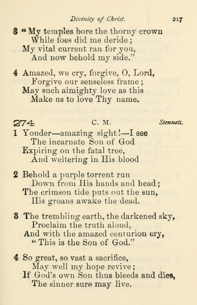 A Choice Selection of Hymns and Spiritual Songs for the use of the Baptist Church and all lovers of song page 220