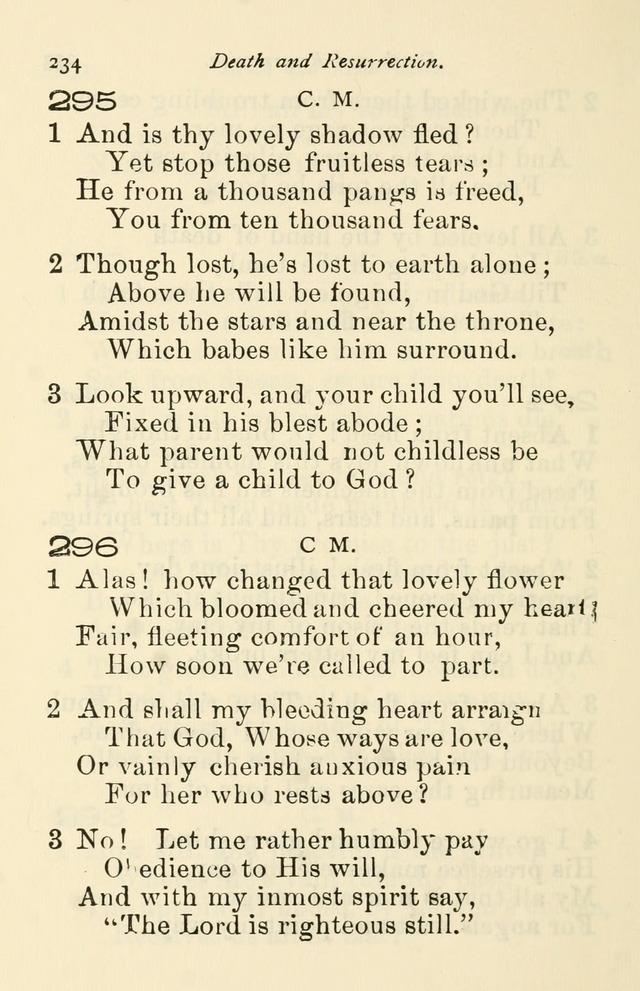 A Choice Selection of Hymns and Spiritual Songs for the use of the Baptist Church and all lovers of song page 237