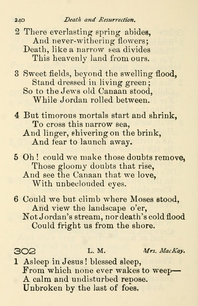 A Choice Selection of Hymns and Spiritual Songs for the use of the Baptist Church and all lovers of song page 243